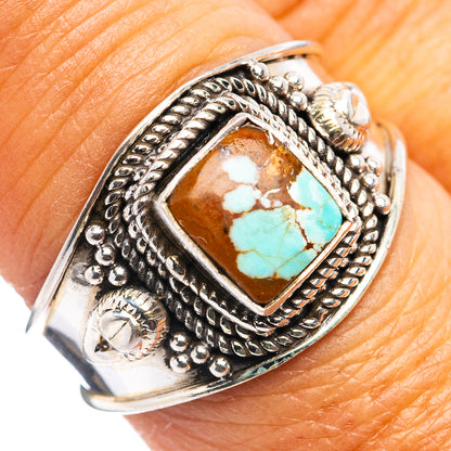 Rare Number 8 Mine Turquoise Ring Size 8 (.925 Sterling Silver)