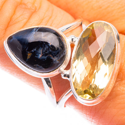 Pietersite, Citrine Ring Size 9.75 (925 Sterling Silver) R141315