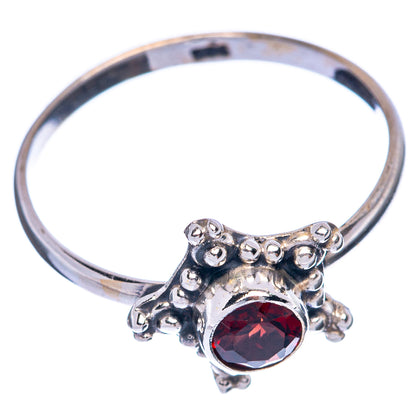 Garnet Dainty Ring Size 9 (925 Sterling Silver) R145629