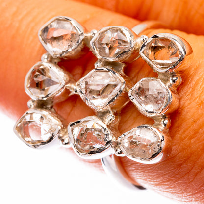 Premium Herkimer Diamond Ring Size 8.25 (925 Sterling Silver) R141849