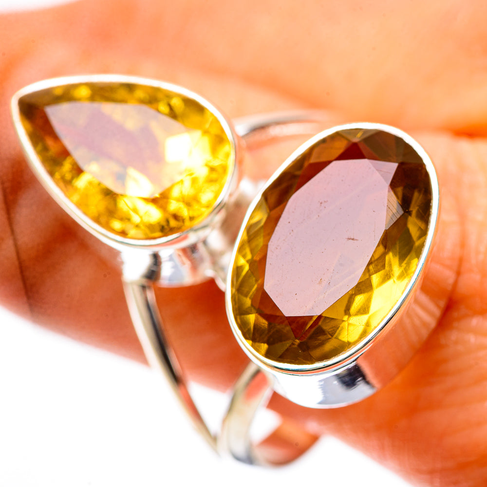 Large Faceted Citrine Ring Size 11.5 (925 Sterling Silver) RING139312
