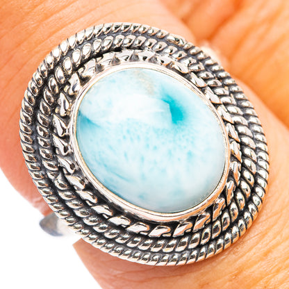 Larimar Ring Size 7 (.925 Sterling Silver)