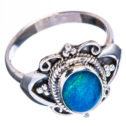 Rare Doublet Opal Ring Size 7 (925 Sterling Silver) R3201