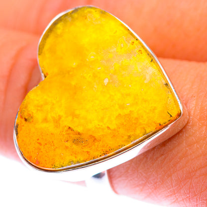 Large Bumble Bee Jasper Ring Size 8.25 (925 Sterling Silver) RING139997