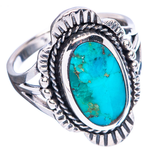 Rare Arizona Turquoise Ring Size 6 (925 Sterling Silver) R4515