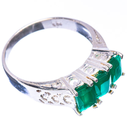 Green Sillimanite Ring Size 7.75 (925 Sterling Silver) R5685