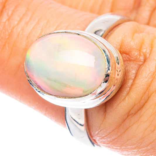 Rare Large Ethiopian Opal Ring Size 7 (925 Sterling Silver) R4886