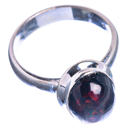 Black Opal Ring Size 5.75 (925 Sterling Silver) R144305