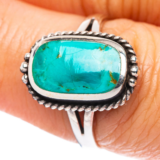Rare Arizona Turquoise Ring Size 7.75 (925 Sterling Silver) R4555