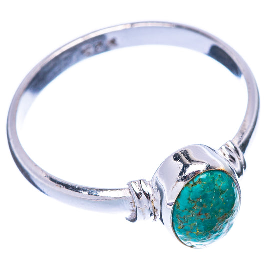 Tibetan Turquoise 925 Sterling Silver Ring Size 7.75 (925 Sterling Silver) R5300