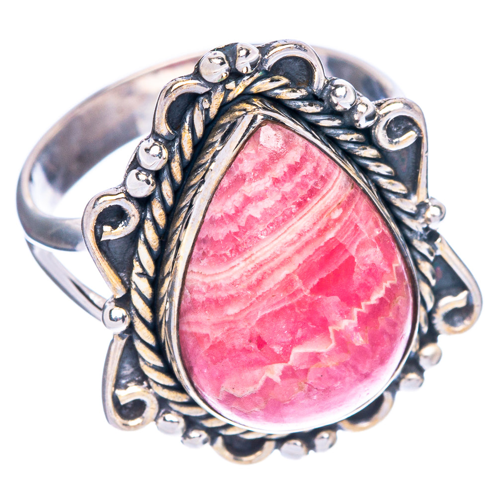 Rhodochrosite Ring Size 7.75 (925 Sterling Silver) R1276