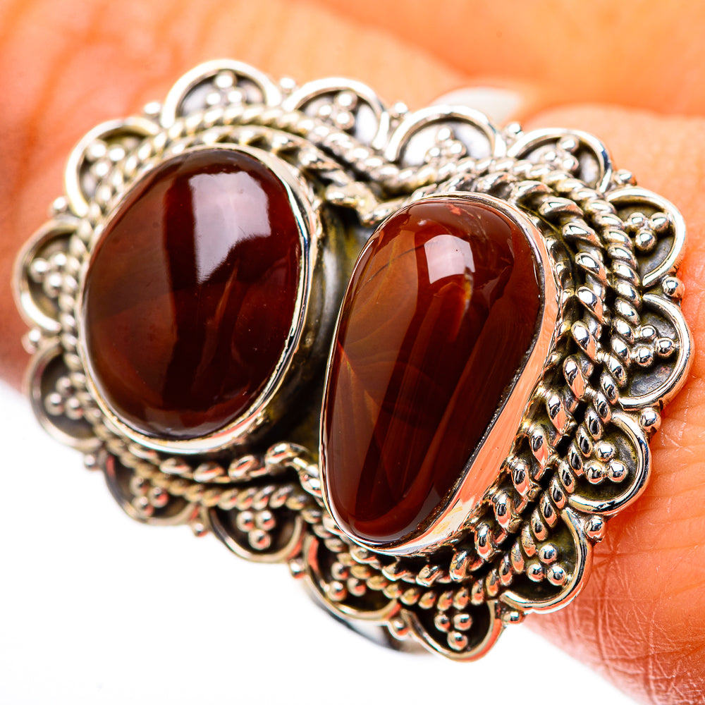 Large Mexican Fire Agate Ring Size 11.5 (925 Sterling Silver) RING139293