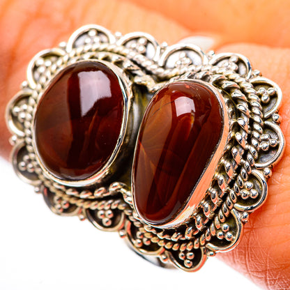 Large Mexican Fire Agate Ring Size 11.5 (925 Sterling Silver) RING139293