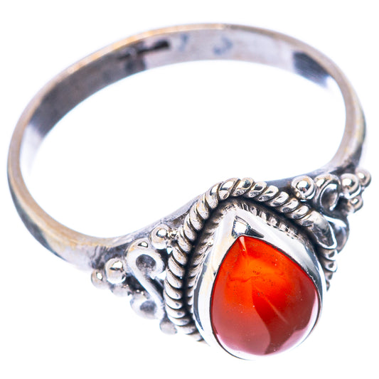 Carnelian Ring Size 6.75 (925 Sterling Silver) R5615
