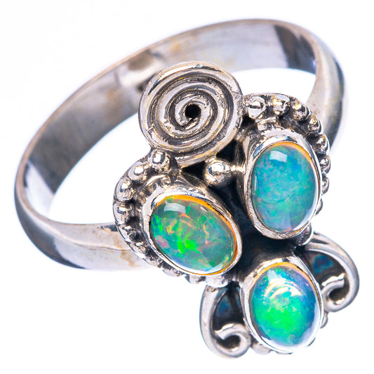 Rare Ethiopian Opal Ring Size 8.5 (925 Sterling Silver) R4391