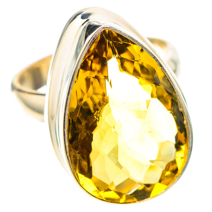 Faceted Citrine Ring Size 7.25 (925 Sterling Silver) RING138853
