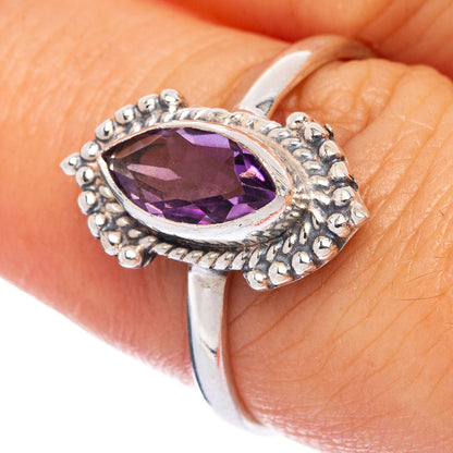 Faceted Amethyst Dainty Ring Size 8 (925 Sterling Silver) R145635