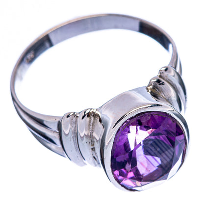 Faceted Amethyst Ring Size 10 (925 Sterling Silver) R146389