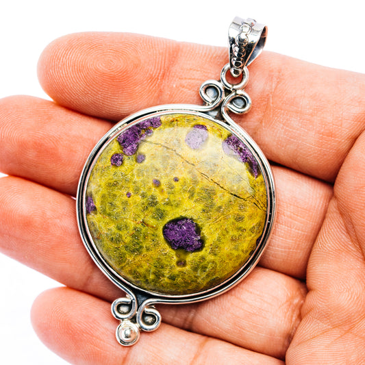 Stichtite Pendant 2 5/8" (.925 Sterling Silver)