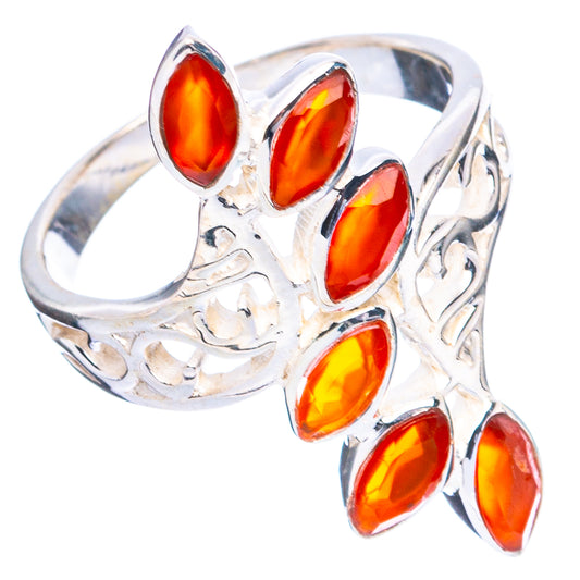 Carnelian Ring Size 8.25 (925 Sterling Silver) R4726