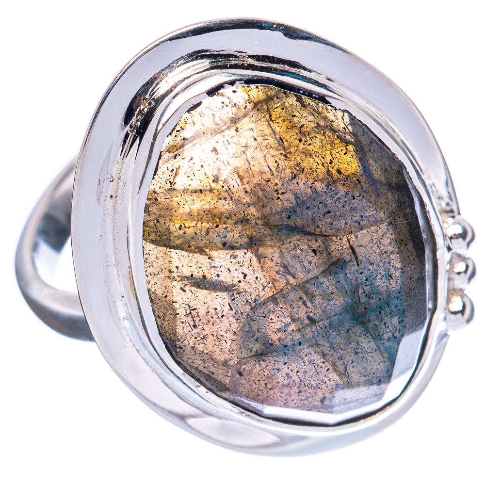 Premium Labradorite 925 Sterling Silver Ring Size 7.75 Ana Co R3620