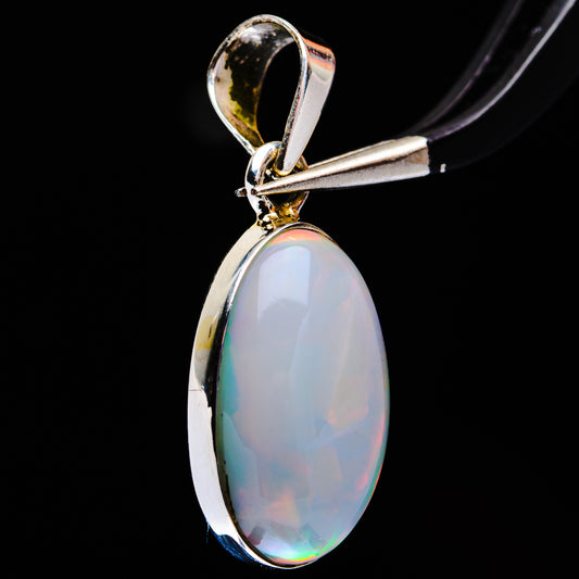 Premium Ethiopian Opal Pendant 1 1/8" (.925 Sterling Silver)