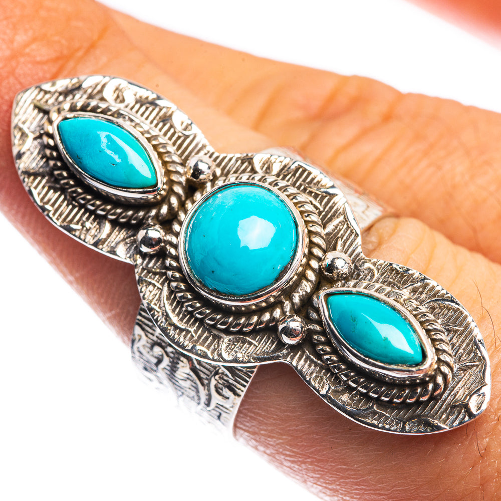 Large Sleeping Beauty Turquoise Ring Size 7 (925 Sterling Silver) R144221