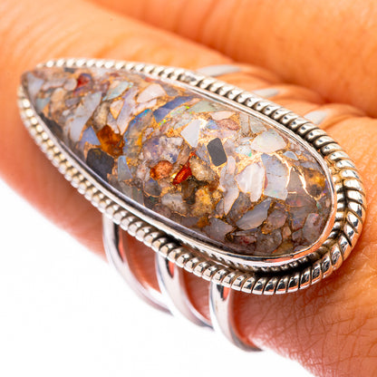 Large Brecciated Ethiopian Opal Ring Size 9 (925 Sterling Silver) R140635