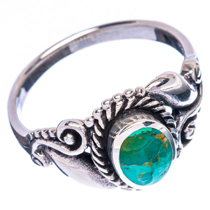 Arizona Turquoise 925 Sterling Silver Ring Size 7.5 Ana Co R2429