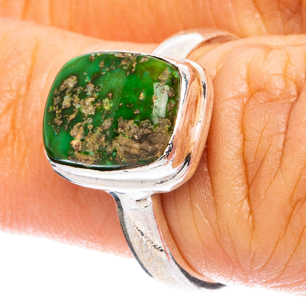 Sonoran Gold Turquoise Ring Size 6 (925 Sterling Silver) R8210