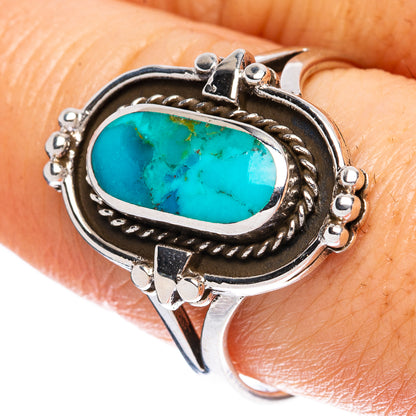 Rare Arizona Turquoise Ring Size 9.5 (925 Sterling Silver) R2333