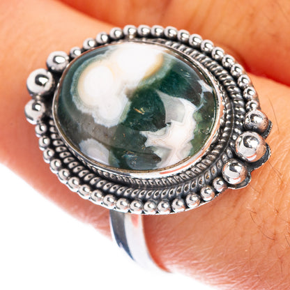 Ocean Jasper Ring Size 9.75 (925 Sterling Silver) R144263