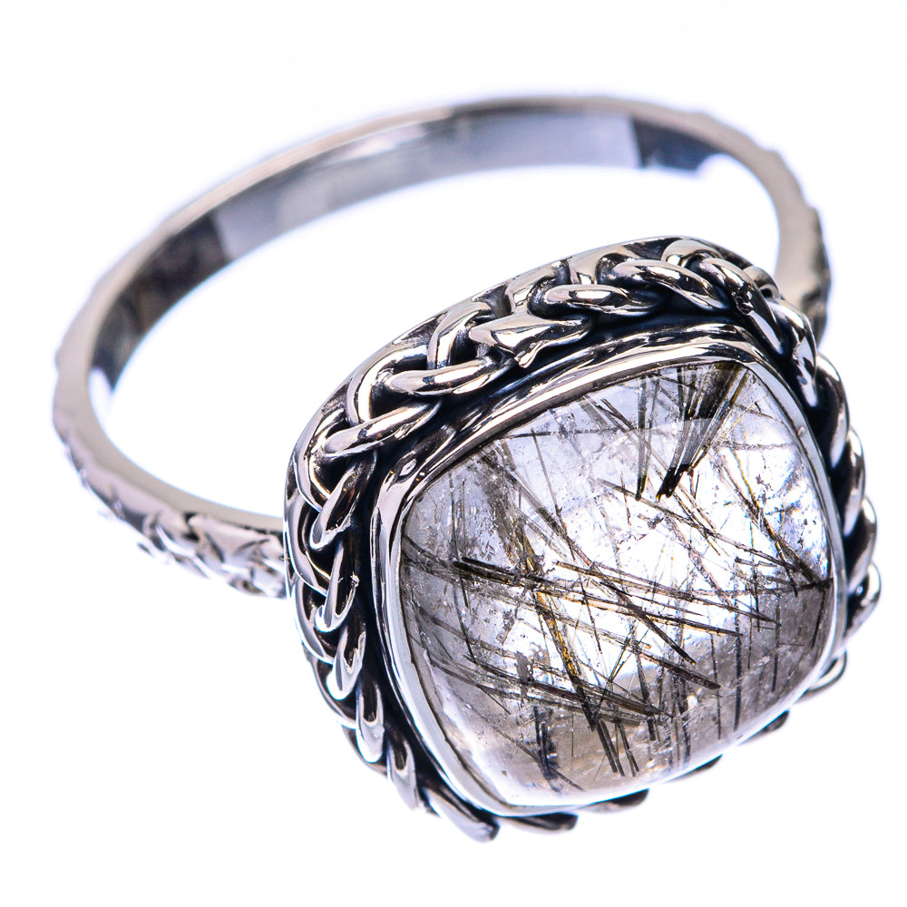 Premium Tourmalinated Quartz Ring Size 8.25 (925 Sterling Silver) R141778