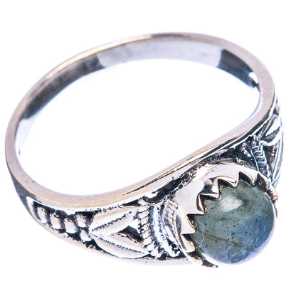 Labradorite Dainty Ring Size 6.5 (925 Sterling Silver) R5914