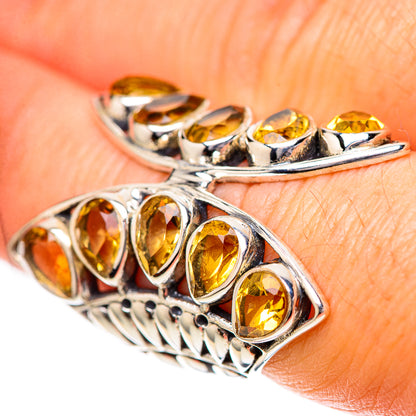 Large Faceted Citrine 925 Sterling Silver Ring Size 6.75 (925 Sterling Silver) RING139701