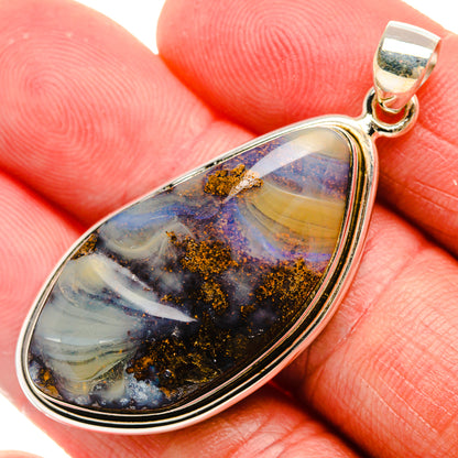 Australian Boulder Opal Pendant 2" (.925 Sterling Silver)
