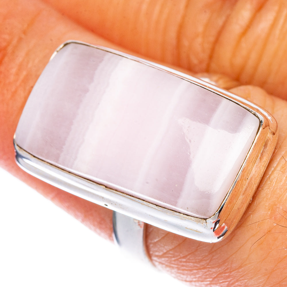 Pink Aragonite Ring Size 6.75 (925 Sterling Silver) R1348