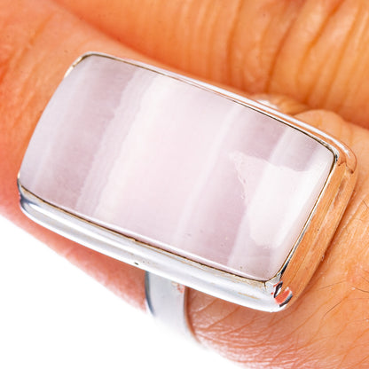 Pink Aragonite Ring Size 6.75 (925 Sterling Silver) R1348
