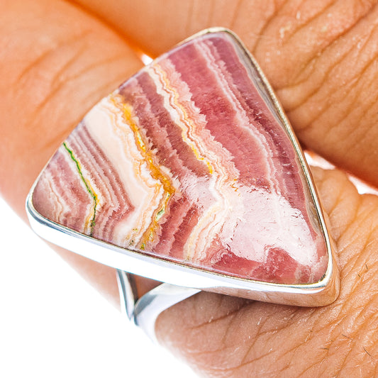 Premium Rhodochrosite Ring Size 8.5 (.925 Sterling Silver)
