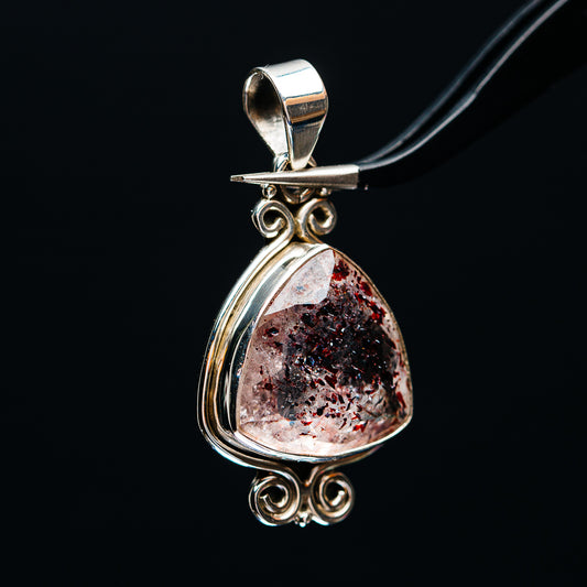 Premium Faceted Lepidocrocite Pendant 1 5/8" (.925 Sterling Silver)