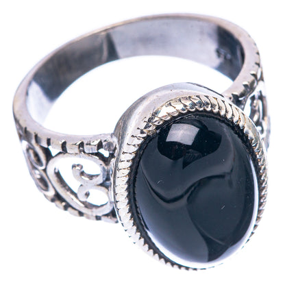 Black Onyx 925 Sterling Silver Ring Size 6.5 (925 Sterling Silver) R5397