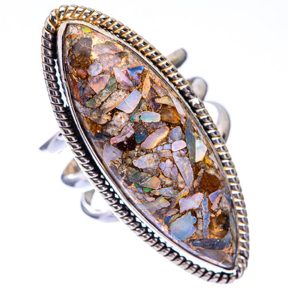 Large Brecciated Ethiopian Opal Ring Size 8 (925 Sterling Silver) R140667