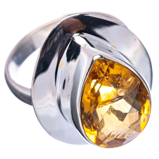 Premium Citrine Ring Size 6.75 (.925 Sterling Silver)