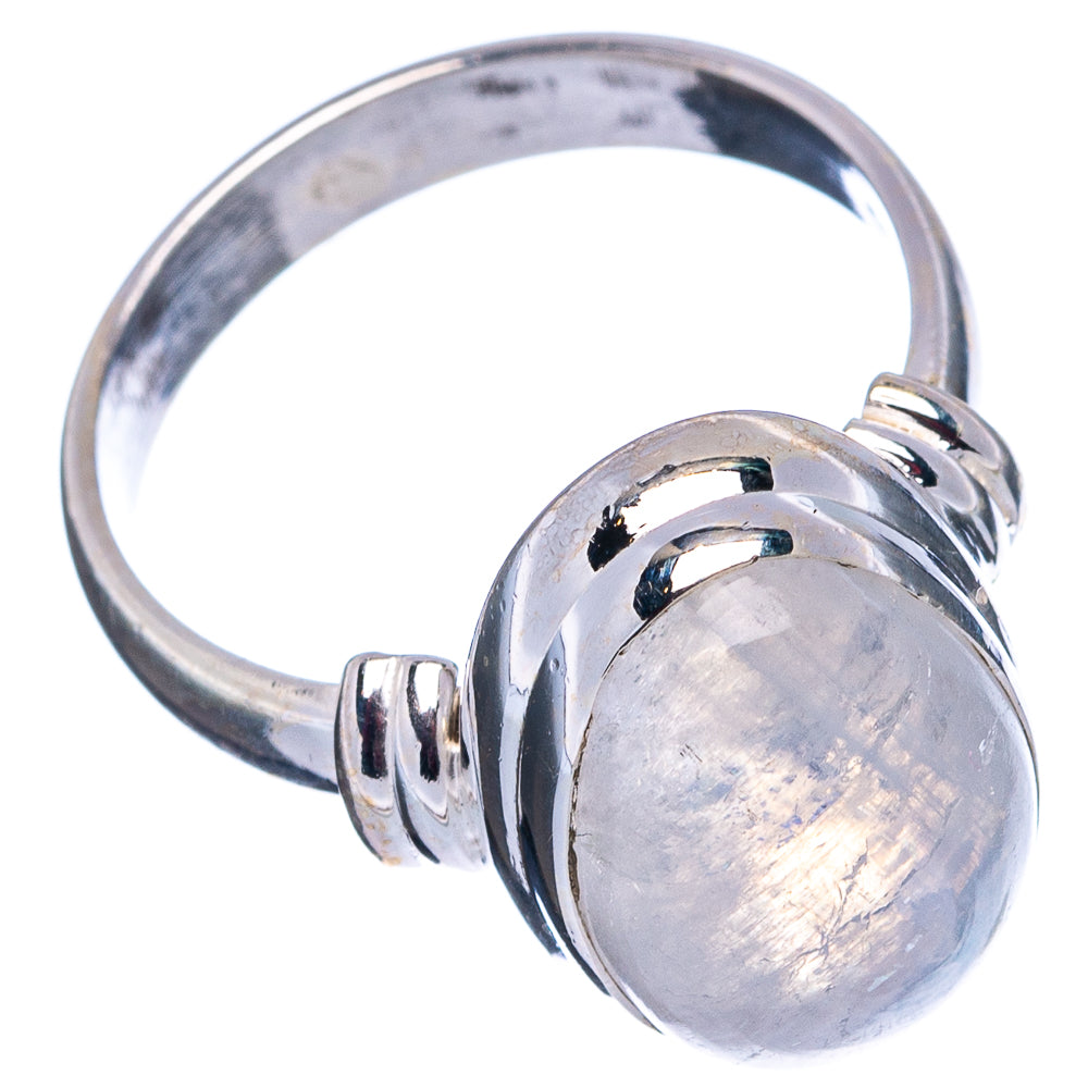 Rainbow Moonstone Ring Size 6.75 (.925 Sterling Silver)