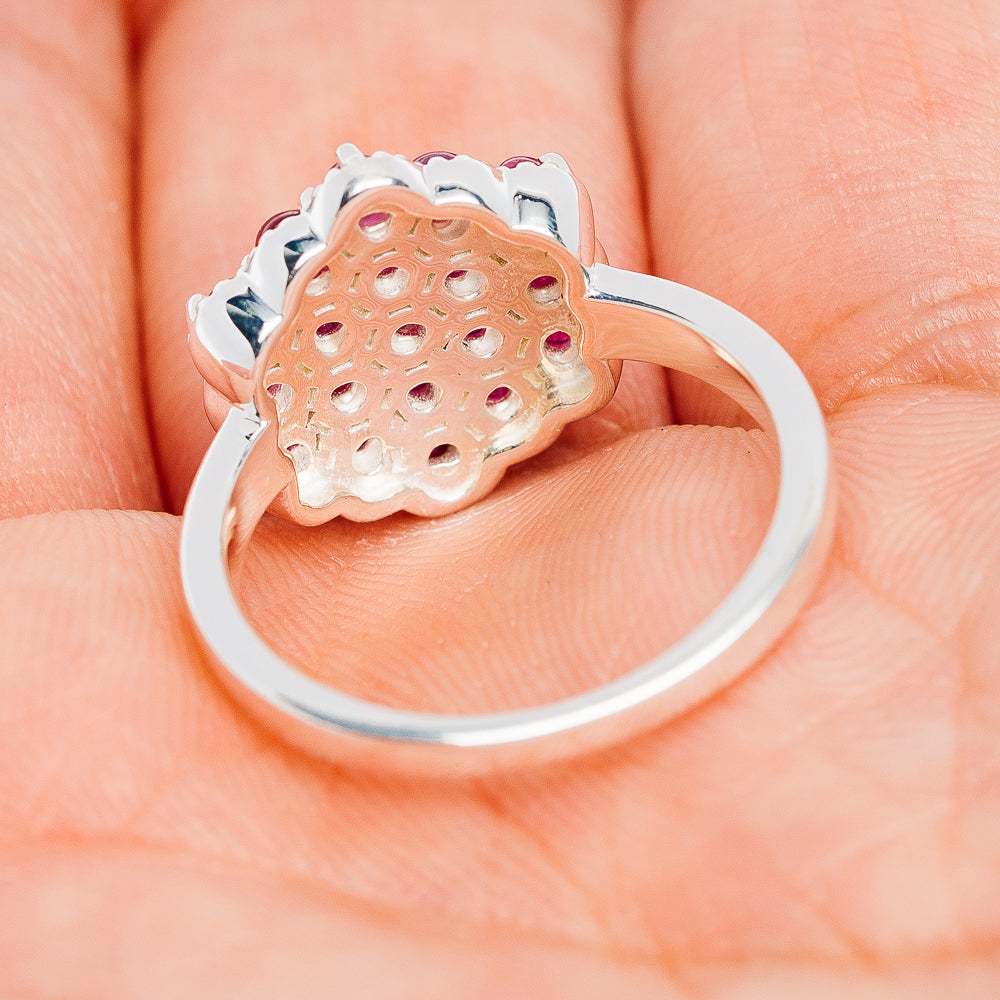 Premium Burmese Ruby Ring Size 7 (.925 Sterling Silver)