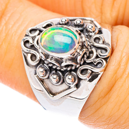 Rare Ethiopian Opal Ring Size 7 (925 Sterling Silver) R4436
