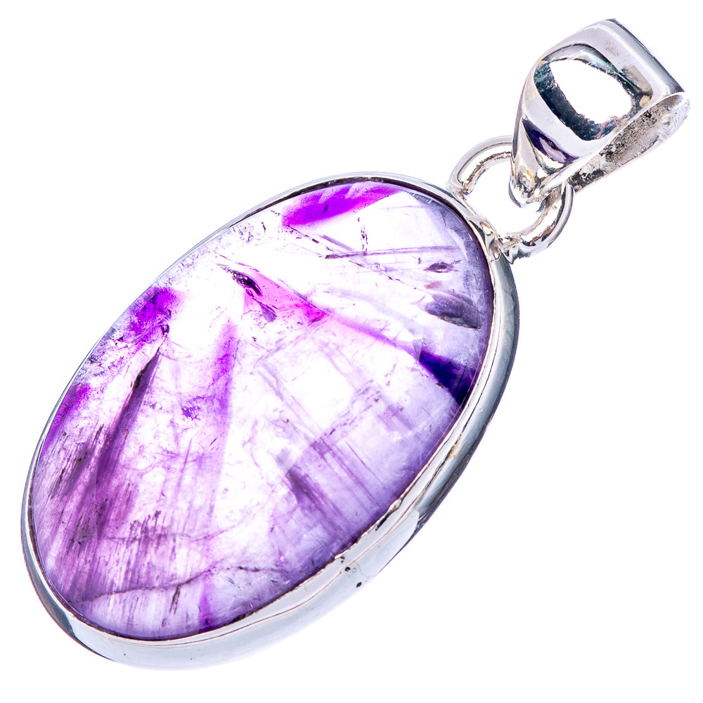 Star Amethyst Pendant 1 3/8" (925 Sterling Silver) P42457