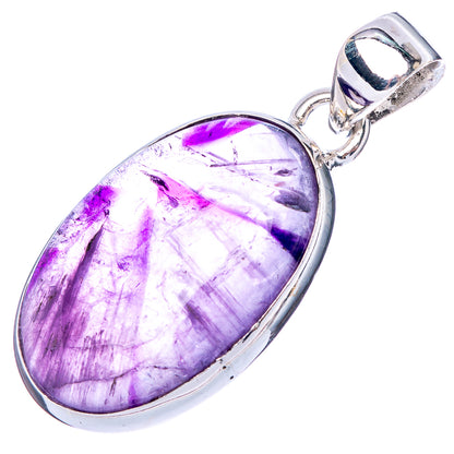 Star Amethyst Pendant 1 3/8" (925 Sterling Silver) P42457
