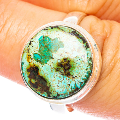 Rare Arizona Spiderweb Turquoise Ring Size 8 (925 Sterling Silver) R4767