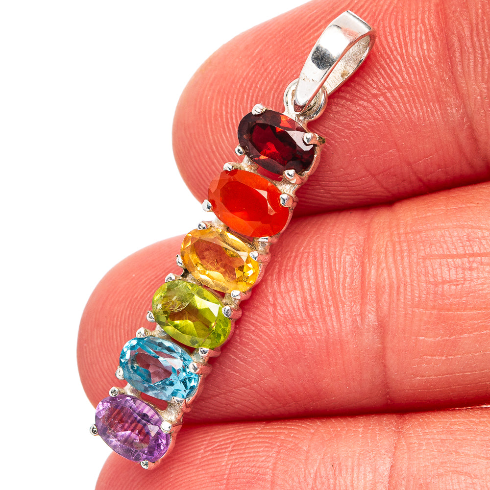 Chakra Pendant 1 3/8" (.925 Sterling Silver)